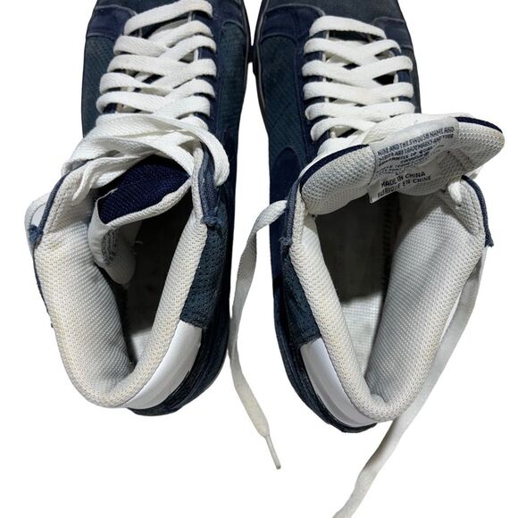 Vintage Nike Blazers SB Poets Lighthouse Blue Suede Sz 11 - Picture 14 of 15